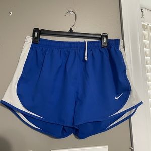 Royal blue Nike running shorts